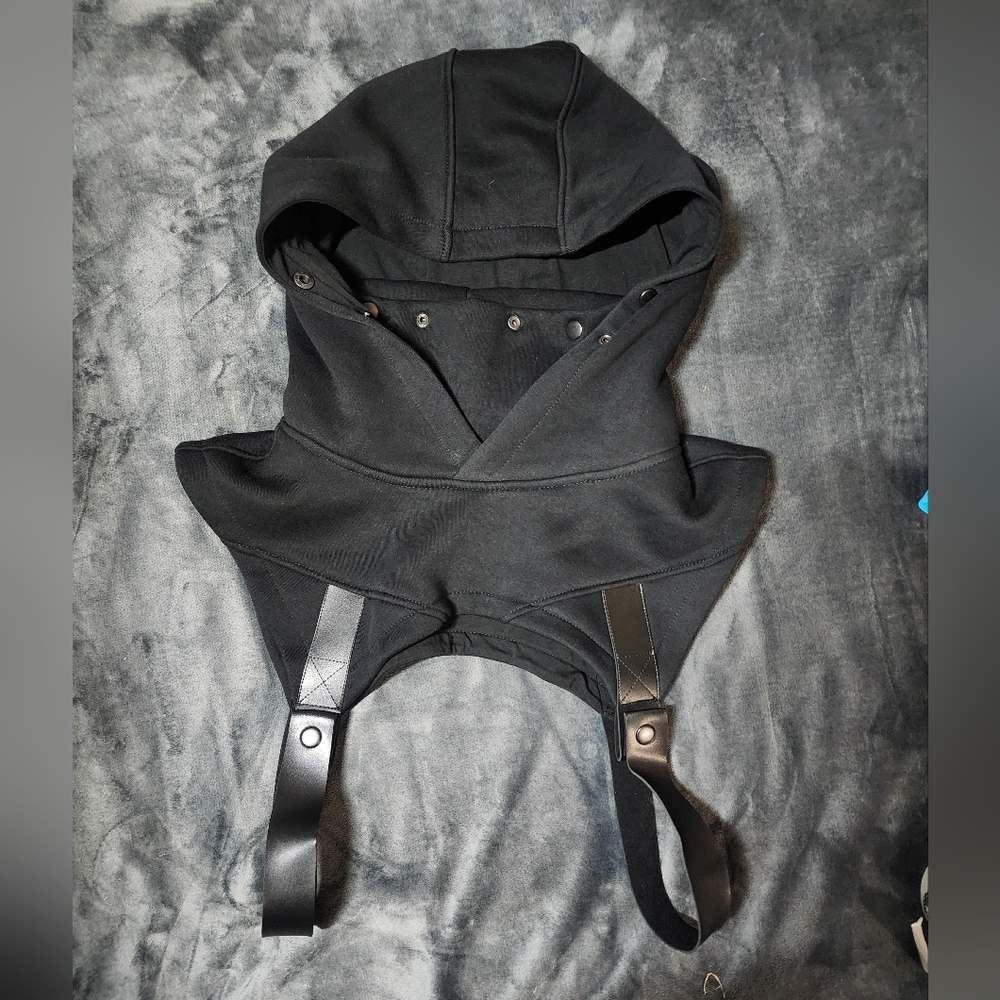 Mdnt45 gothic hooded cowl scarf